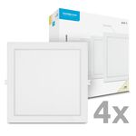 Modee LED Négyzet alakú LED Panel - Süllyesztett 24W 2640lm Semleges Fehér P4 (ML-LPSB4000K24WPN)