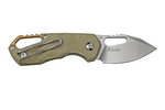 MKM MK FX03M-3GC ISONZO Clip Point kapesní nůž 4,9 cm, Stonewash, zelená, Micarta