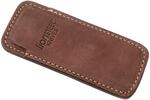 900FDV3 BR LionSteel Leather vertical sheath with CLIP - BROWN Color