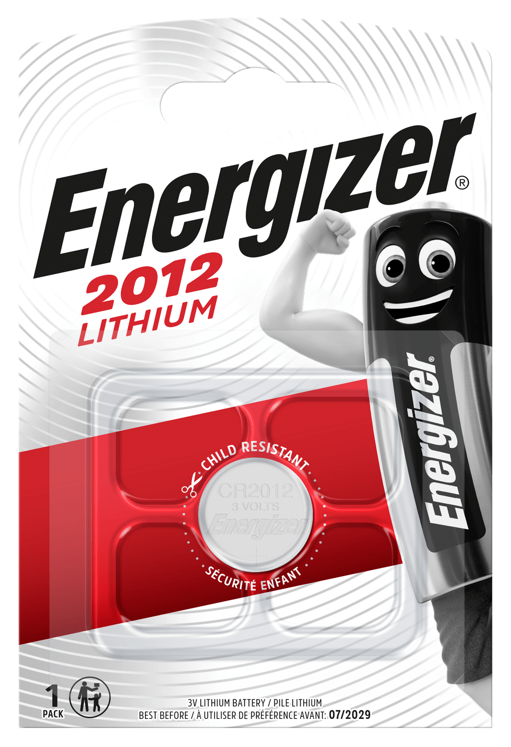 Energizer CR2012 1ks lítiová gombíková batéria 58mAh 3V 1ks EN-E300164200