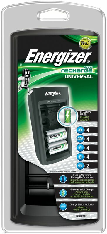 Energizer nabíjačka Charger Universal AA, AAA, C, D, 9V