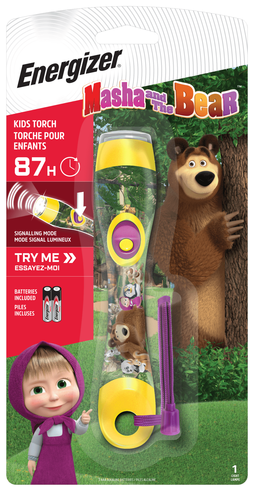 Energizer detské ručné svietidlo Masha & Bear Handheld 2 x AA