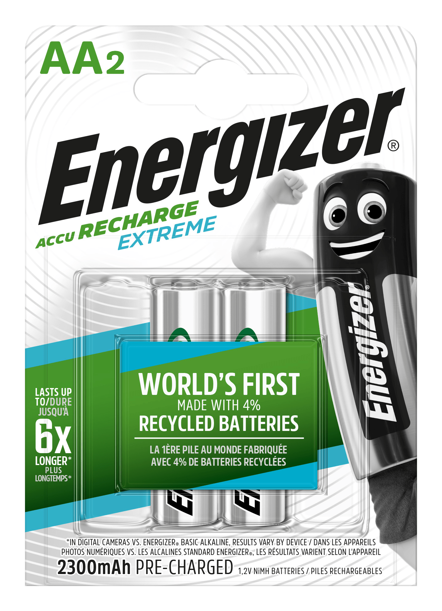 Energizer Extreme AA 2300mAh 2ks nabíjacie batérie 7638900416886