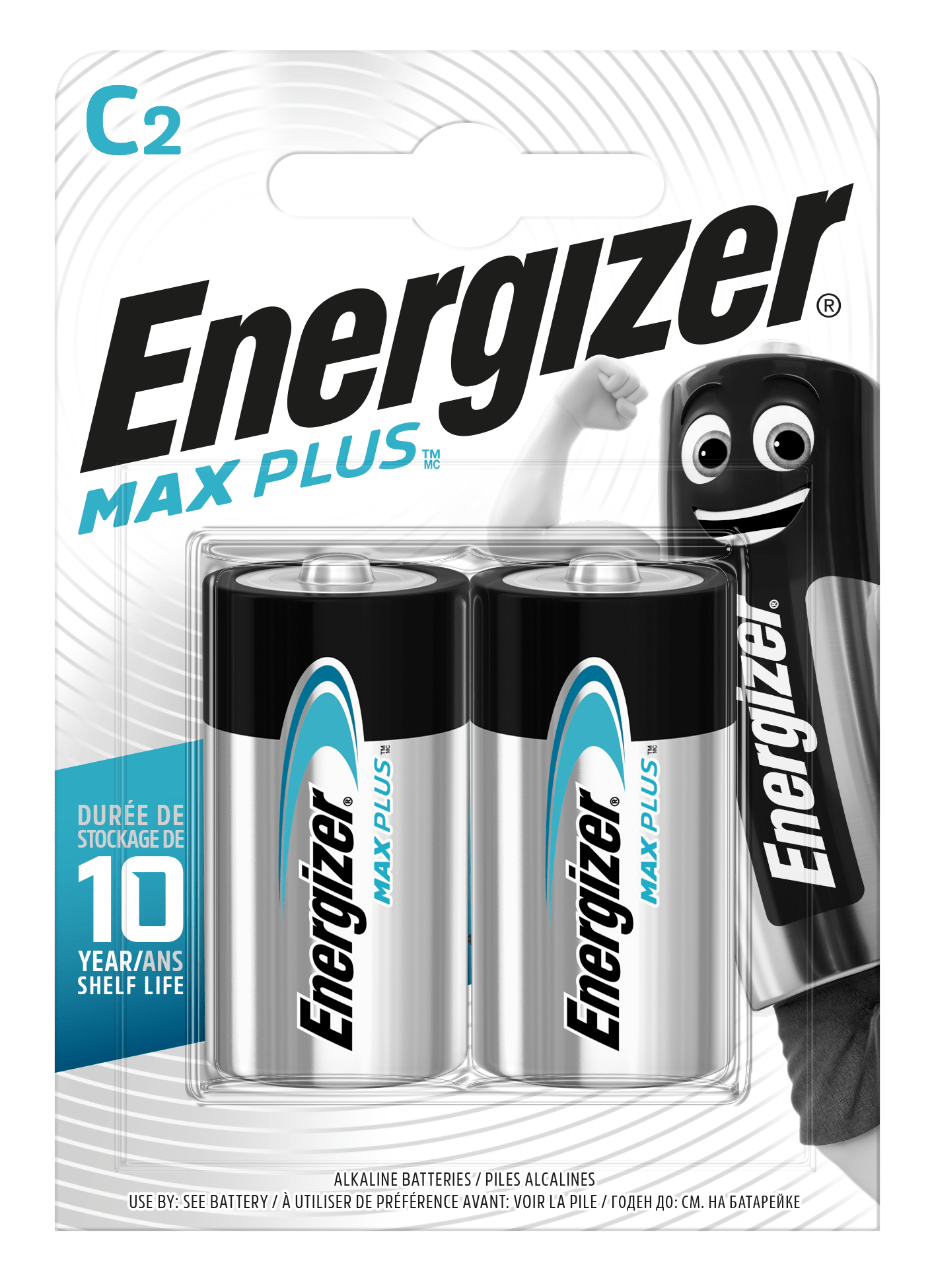 Energizer Max Plus malý monočlánok C E93/LR14 BP2 alkalické batérie 2ks 7638900423334