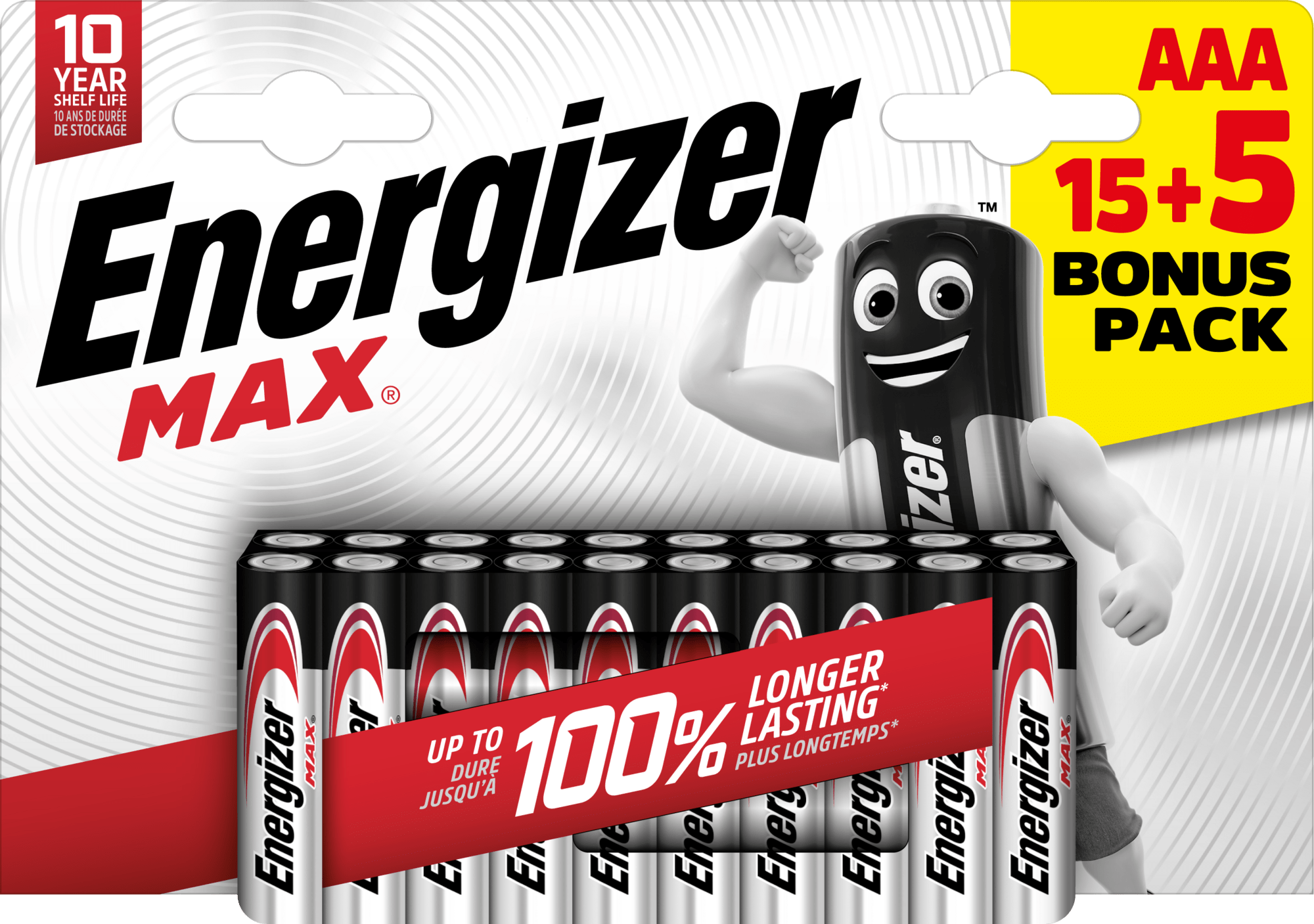 Energizer Max AAA alkalické batérie 15+5 20ks E303349400