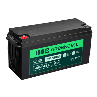Green Cell AGM12V150AH-J VRLA karbantartásmentes akkumulátor 12V 150Ah 
