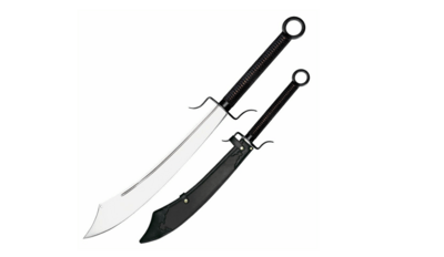 Cold Steel 88CWS Chinese War Sword zberateľský meč 59 cm, koža, kožené puzdro