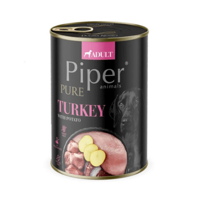 11802472 Piper Pure konzerv kutyaeledel pulykával és burgonyával 400g
