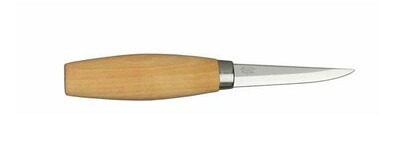 Morakniv 106-1600 Fafaragó 120-as faragó kés 6 cm, lakkozott nyírfa, műanyag tok