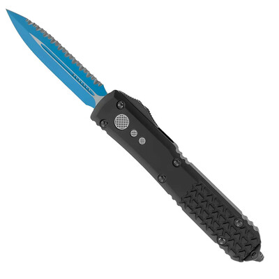 Microtech 122-3JK Ultratech Jedi Knight Blue automata kés 8,8 cm, kék, fekete, alumínium