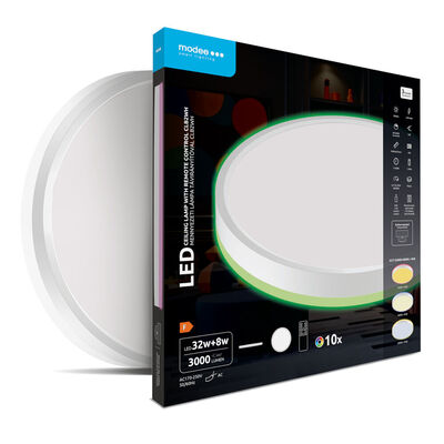 Modee kerek LED mennyezeti lámpa CLB2WH 32+8W 3CCT+RGB 3000lm, vezérlővel (ML-CLB2WH)
