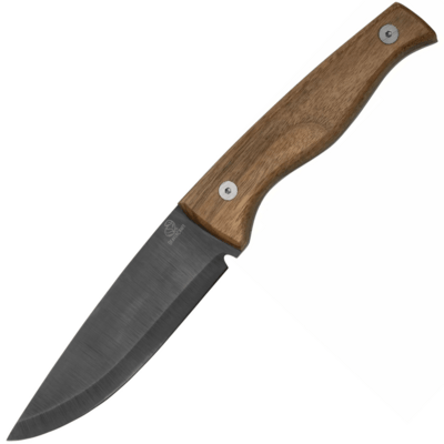 BSH3 Beavercraft Carbon Steel Blued-Blade Bushcraft Knife Walnut Handle with Leather Sheath