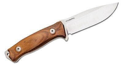 M5 ST LionSteel Fixed knife knife SLEIPNER blade Santos wood handle, leather sheath