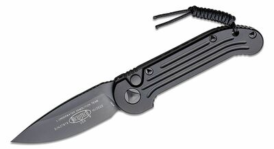 Microtech 135-1T LUDT Standard Tactical Fekete automata kés 8,6 cm, teljesen fekete, alumínium