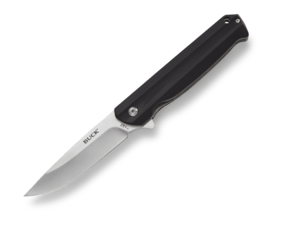 Buck BU-0251BKS Langford Black vreckový nôž 8,6 cm, čierna, G10