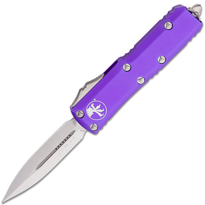 Microtech 232-4PU UTX-85 Satin Standard Purple automata kés 7,6 cm, lila, alumínium