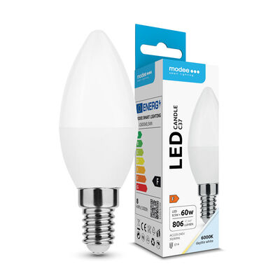 Modee LED Candle žárovka C37 8,5W E14 806lm studená bílá (ML-C6000K8,5WN)