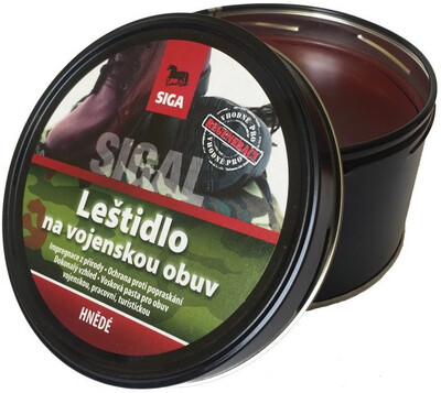 SIGAL 628 katonai cipőápoló krém, barna