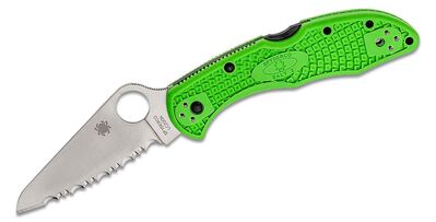 Spyderco C88FSGR2 Salt 2 Green kapesní nůž 7,6 cm, Satin, zelená, FRN