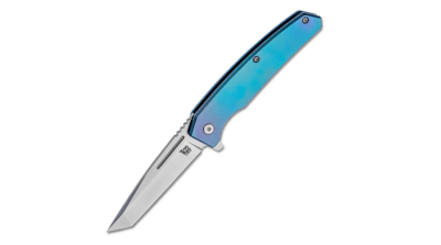 ONTARIO ON9800 Ti-22 Ultra Blue kapesní nůž 7,7 cm, modro-fialová, titan