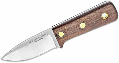 Condor CTK3936-2,57HC COMPACT KEPHART KNIFE kis bushcraft kés 6,5 cm, diófa, bőr tok