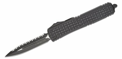 Microtech 122-3TFRGTBKS Ultratech Black Frag F/S automatický nôž 8,8 cm, celočierna, hliník