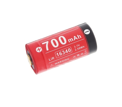 KL-16340 KLARUS újratölthető akkumulátor RCR 123A 16340/700mAh 3,7V