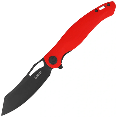 Kubey KU239H Drake vreckový nôž 9,5 cm, Blackwash, červená, G10