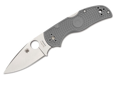 Spyderco C41PGY5 Native 5 Lightweight Grey kapesní nůž 7,5 cm, Satin, šedá, FRN