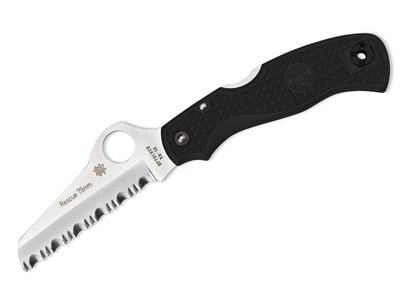 Spyderco C45SBK Rescue 79mm Könnyű fekete mentő zsebkés 7,9 cm, fekete, FRN