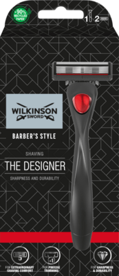 Wilkinson Barbers Style holicí strojek s 5 diamantovými břity, 2ks náhradní (W302121700)