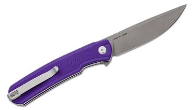 S21042-2 Sencut Scitus Purple G10 fogantyú szürke kőmosott D2 pengebetét zár