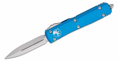 Microtech 122-10BL Ultratech Blue Standard automatický nůž 8,8 cm, Stonewash, modrá, hliník