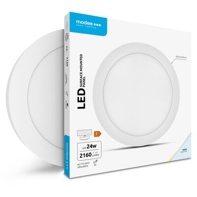 Modee LED kerek mennyezeti panel - szerelhető 24W 2160lm hideg fehér (ML-LPR6000K24WA2N)