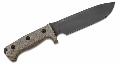 M7B CVG LionSteel Fixed nůž se SLEIPNER BLACK blade CANVAS handle, cordura/kydex sheath