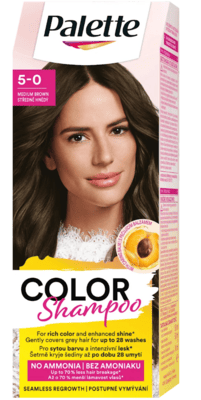 3060516 Palette Palette Color Shampoo 5-0 (221) Stredne hnedý 50 ml
