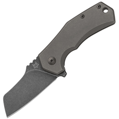 FOX knives FX-540 TIB Italico vreckový nôž 6 cm, black Stoneash PVD, titán, spona
