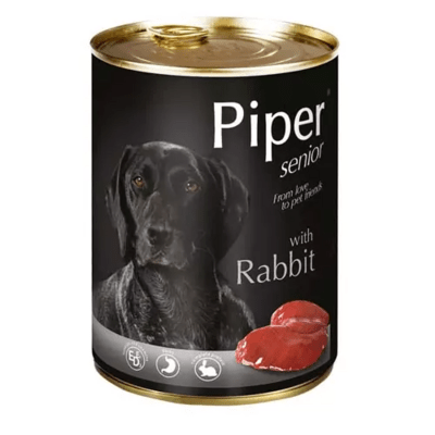 PIPER 11802408 SENIOR konzerva pre staršie psy - králičie mäso, 400g