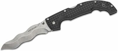 Cold Steel 29AXW Kris Voyager vreckový nôž 13,5 cm, Stonewash, čierna, Griv-Ex