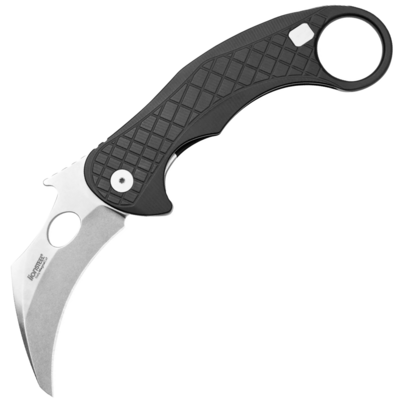 LionSteel LE1 A ES LEOne Earth Brown zsebkés - karambit 8,2 cm, Stonewash, barna, alumínium