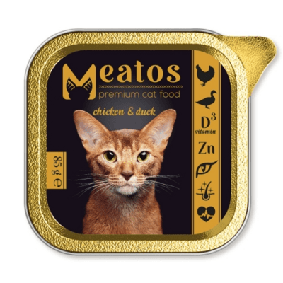 Meatos Cat Province Adult Ragout mokré krmivo pre dospelé mačky s kuracím a kačacím mäsom, 85g