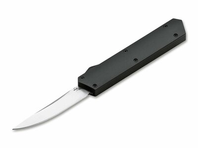 Böker Plus 06EX551 Kwaiken OTF Black vyskakovací nůž 8,1 cm, černá, hliník, pouzdro