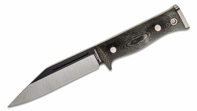 Condor CTK1823-5.5HC SIGRUN taktikai kés 14,3 cm, fekete-szürke, Micarta, Kydex hüvely+bőr