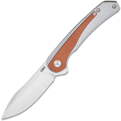 CRKT CR-6070 Padawan Brown kapesní nůž 7,6 cm, hnědá, ocel, Micarta