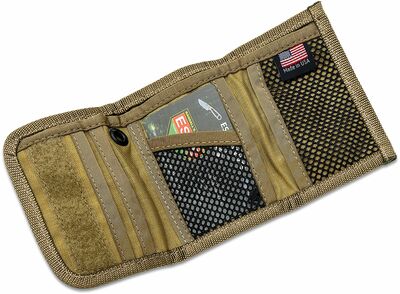 ESEE EDC-BILLFOLD-DT Tri-Fold Desert Tan peňaženka, 5 vreciek, piesková hnedá, Codrura