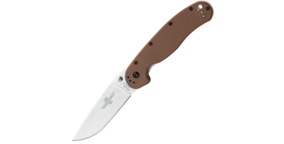 ONTARIO ON8848CB RAT I Coyote Brown kapesní nůž 9,2 cm, hnědá, nylon