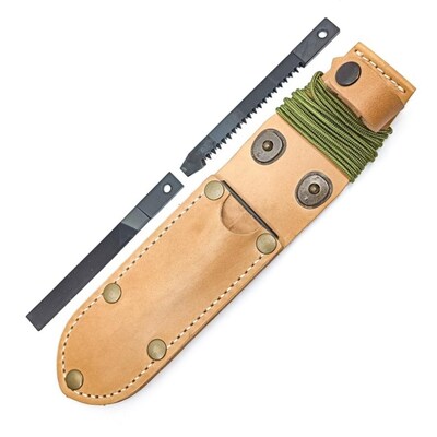 V2004078 Mikov UTON 362-4 NATUR LEATHER-BRASS SHEATH WITH ACCESSORIES