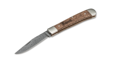 Böker Manufaktur Solingen 116004DAM Trapper Asbach Uralt Damascus damaškový nôž 8,5 cm, dub, puzdro