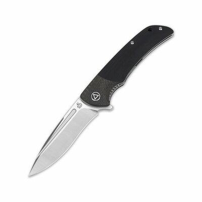 QSP Knife QS129-B Harpyie Black veľký vreckový nôž 9,5 cm, satin, čierna, G10, uhlíkové vlákno