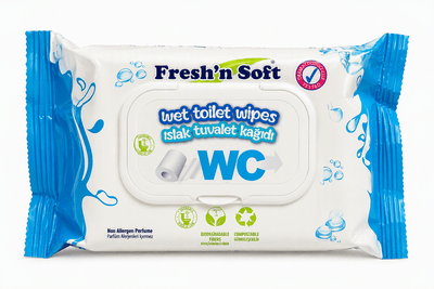 Fresh 'n soft Freshn soft vlhky toaletny papier VEGAN 60ks